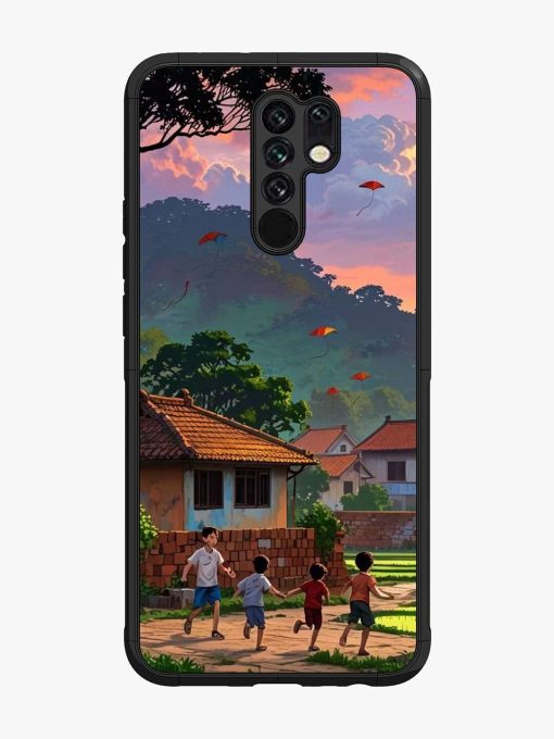 Sunset Play Glossy Soft Edge Case for Poco M2 Chachhi