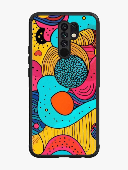 Psychedelic Patterns Glossy Soft Edge Case for Poco M2 Chachhi