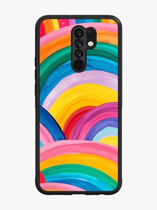 Rainbow Symphony Glossy Soft Edge Case for Poco M2