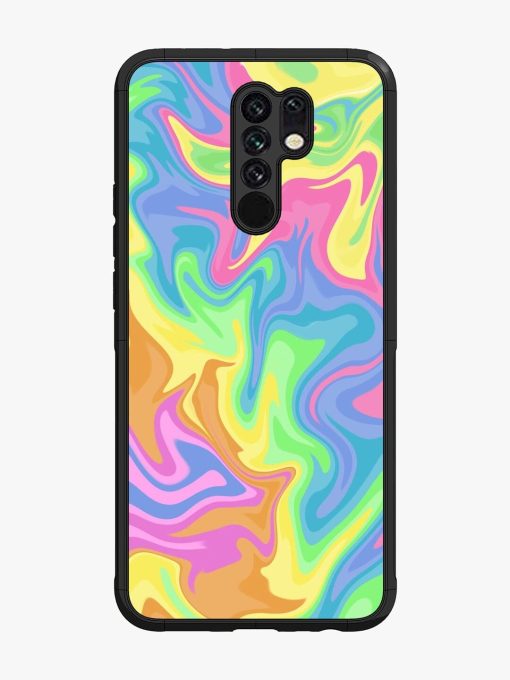 Whimsical Swirl Glossy Soft Edge Case for Poco M2 Chachhi