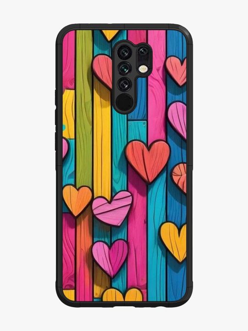 Rainbow Of Hearts Glossy Soft Edge Case for Poco M2 Chachhi