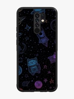 Cosmic Cat Chaos Glossy Soft Edge Case for Poco M2