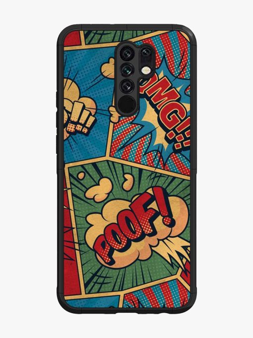 Comic Book Chaos Glossy Soft Edge Case for Poco M2 Chachhi