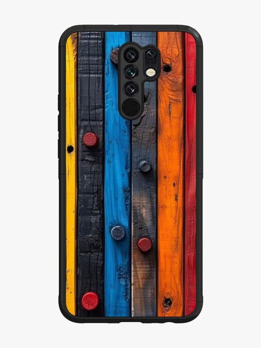 Rainbow Plank Glossy Soft Edge Case for Poco M2 Chachhi