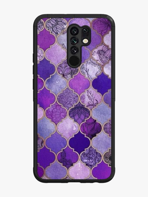 Purple Mosaic Magic Glossy Soft Edge Case for Poco M2 Chachhi