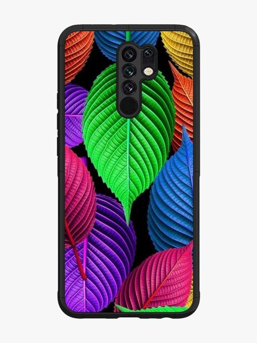 Rainbow Leaf Symphony Glossy Soft Edge Case for Poco M2 Chachhi