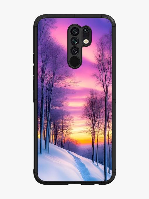 Winter'S Purple Haze Glossy Soft Edge Case for Poco M2 Chachhi