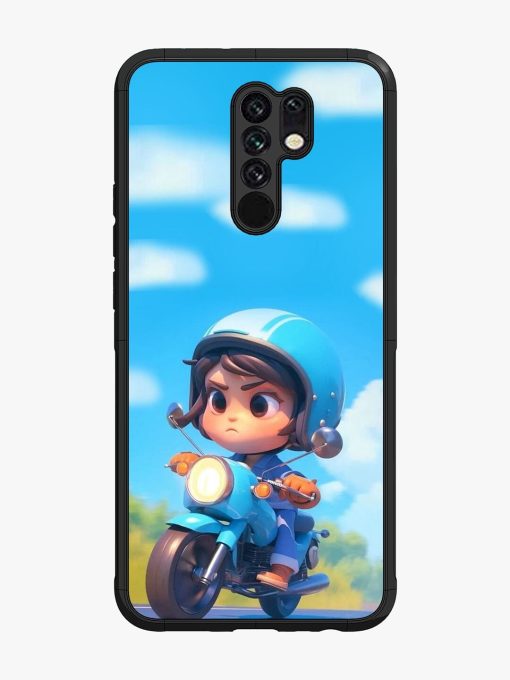 Little Rider Glossy Soft Edge Case for Poco M2 Chachhi