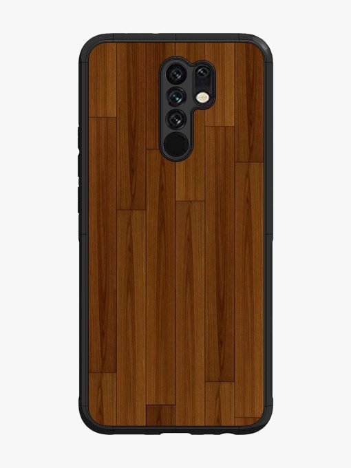 Warm Woodgrain Glossy Soft Edge Case for Poco M2 Chachhi