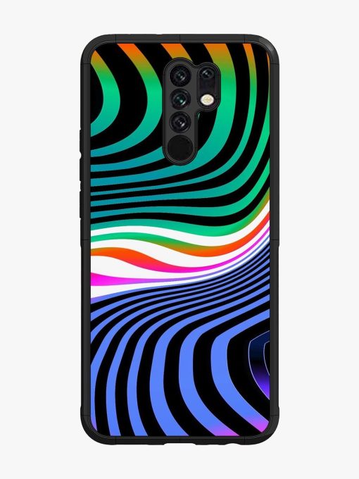 Psychedelic Waves Glossy Soft Edge Case for Poco M2 Chachhi