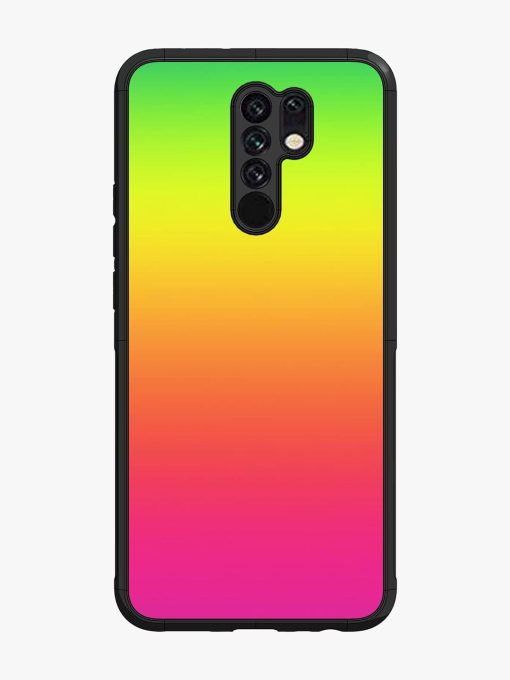 Rainbow Gradient Glossy Soft Edge Case for Poco M2 Chachhi