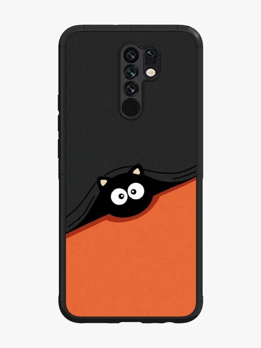 Peek-A-Boo Kitty Glossy Soft Edge Case for Poco M2 Chachhi