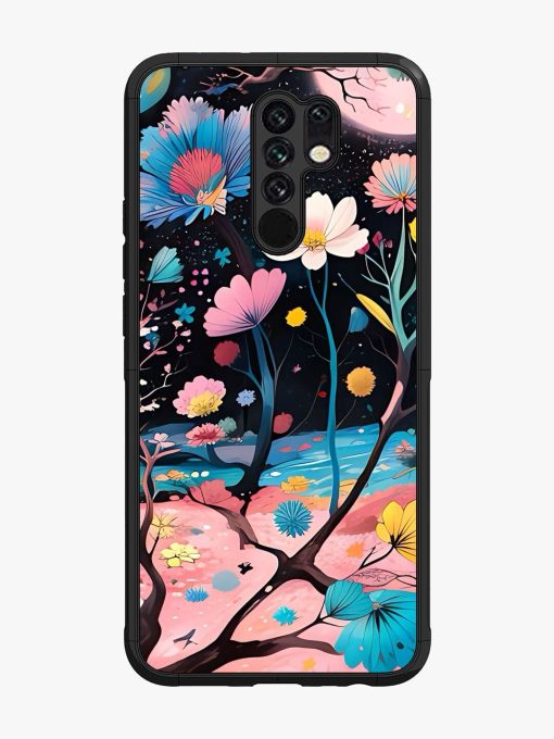 Cosmic Bloom Glossy Soft Edge Case for Poco M2 Chachhi