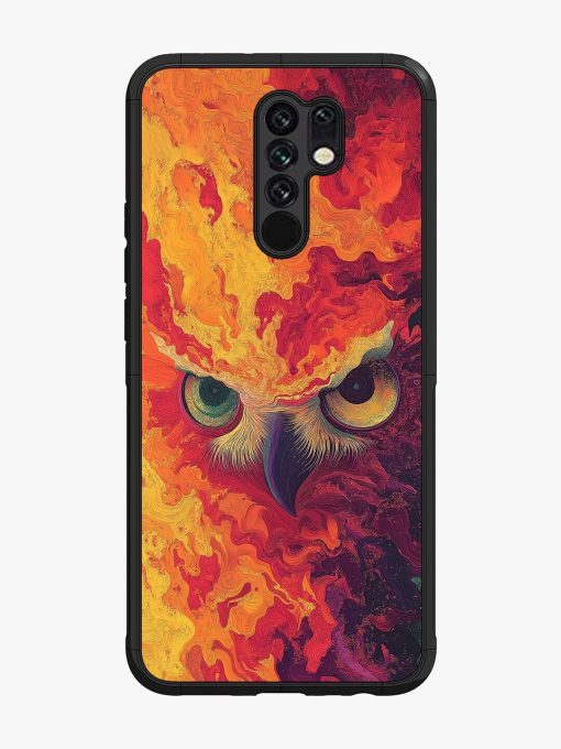 Fiery Owl Glossy Soft Edge Case for Poco M2 Chachhi