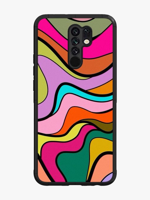 Wavy Wonder Glossy Soft Edge Case for Poco M2 Chachhi