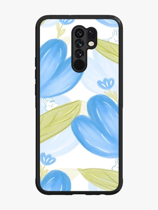 Bunny'S Blue Garden Glossy Soft Edge Case for Poco M2 Chachhi