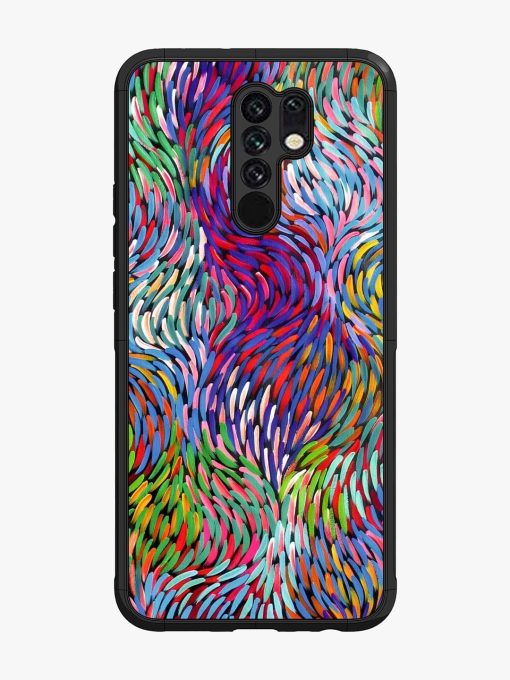 Vibrant Waves Glossy Soft Edge Case for Poco M2 Chachhi