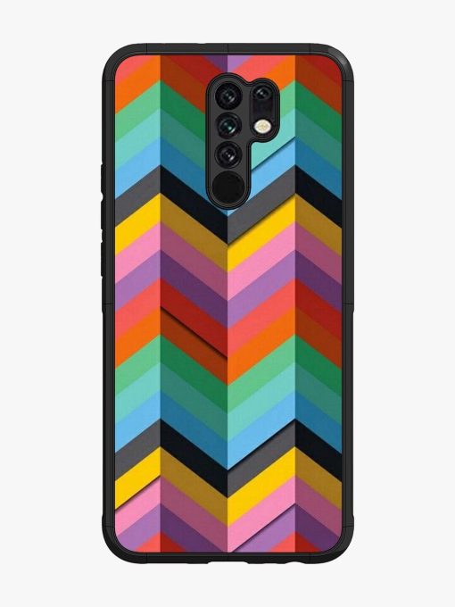 Colorful Zigzag Glossy Soft Edge Case for Poco M2 Chachhi