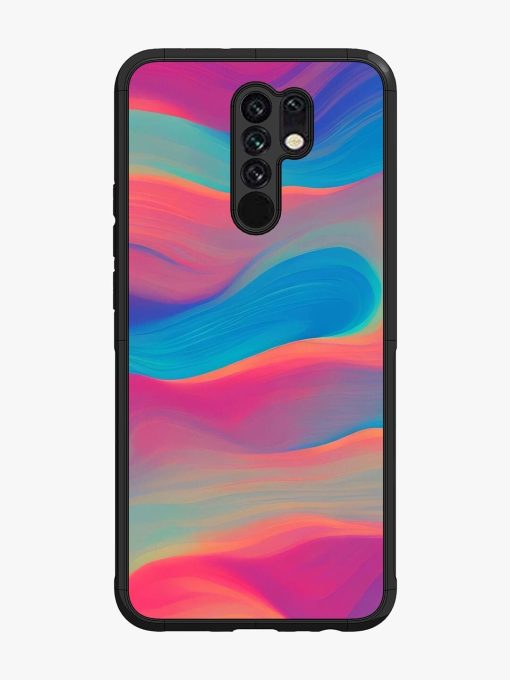 Wavy Wonder Glossy Soft Edge Case for Poco M2 Chachhi