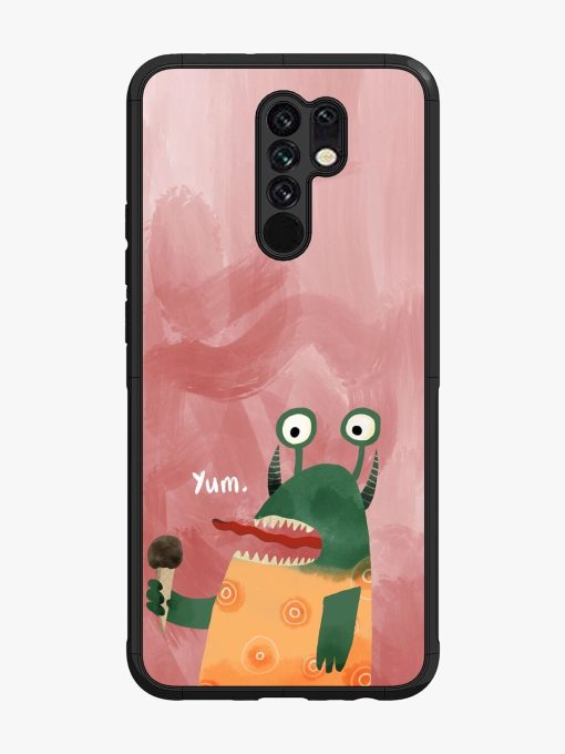 Hungry Monster Glossy Soft Edge Case for Poco M2 Chachhi