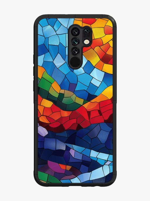 Mosaic Sunset Glossy Soft Edge Case for Poco M2 Chachhi