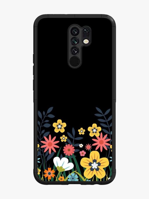 Floral Night Sky Glossy Soft Edge Case for Poco M2 Chachhi