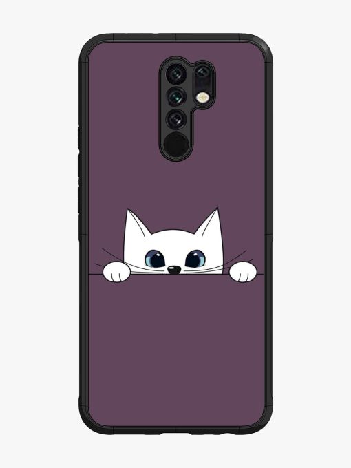 Peek-A-Boo Kitty Glossy Soft Edge Case for Poco M2 Chachhi