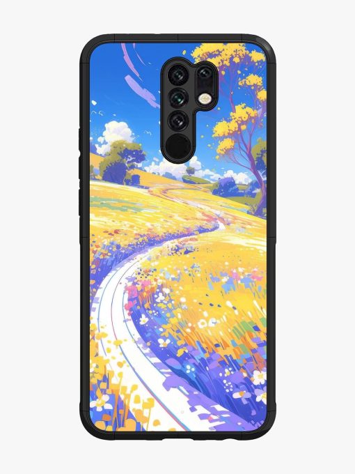 Vibrant Spring Meadow Glossy Soft Edge Case for Poco M2 Chachhi