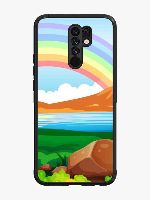 Rainbow Over The Lake Glossy Soft Edge Case for Poco M2 Chachhi