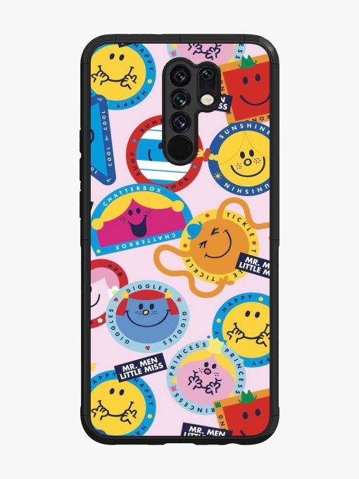 Whimsical Mr. Men & Little Miss Glossy Soft Edge Case for Poco M2 Chachhi