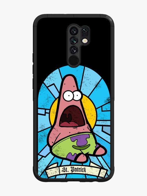 St. Patrick'S Day Stained Glass Patrick Star Glossy Soft Edge Case for Poco M2 Chachhi