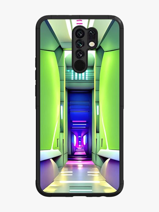 Neon Corridor Glossy Soft Edge Case for Poco M2 Chachhi