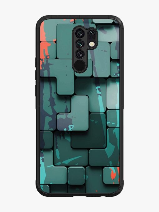 Abstract Geometric Mosaic Glossy Soft Edge Case for Poco M2 Chachhi