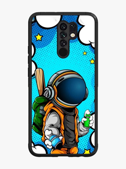 Space Graffiti Artist Glossy Soft Edge Case for Poco M2