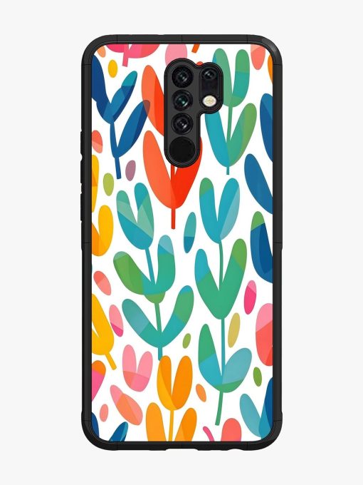 Rainbow Of Blooms Glossy Soft Edge Case for Poco M2 Chachhi