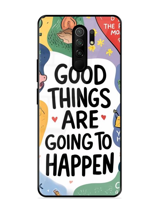 Uplifting Scribbles Glossy Soft Edge Case for Poco M2 Reloaded Chachhi