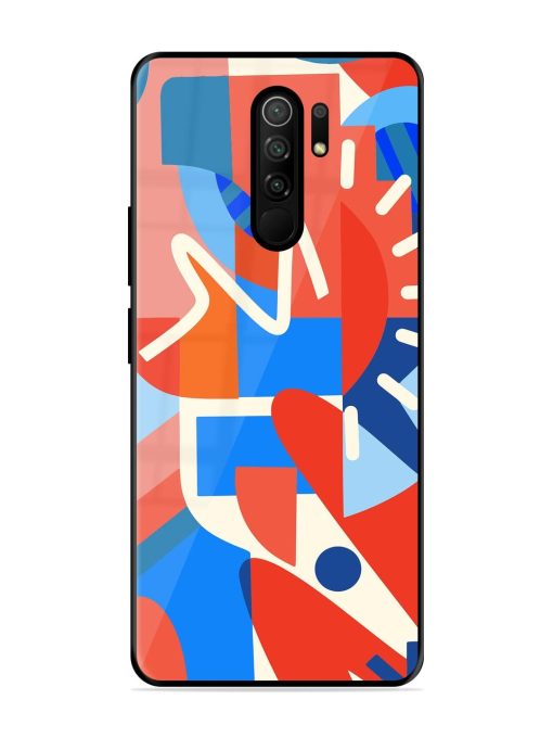 Abstract Harmony Glossy Soft Edge Case for Poco M2 Reloaded