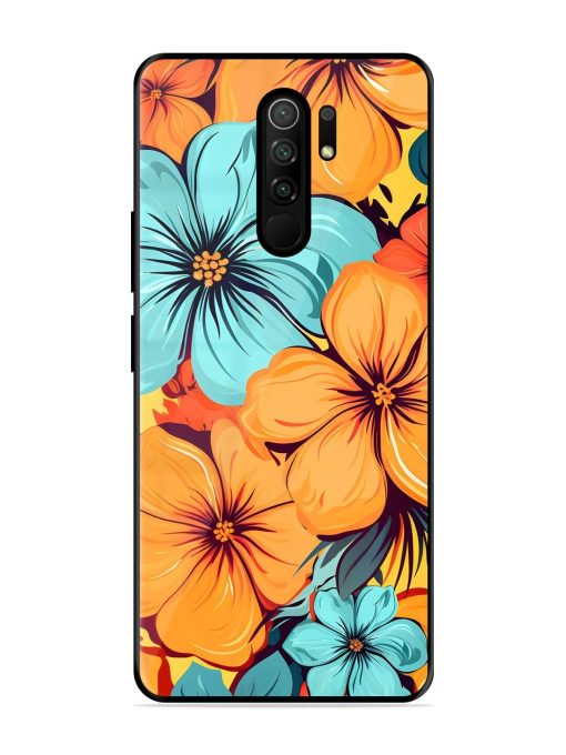 Tropical Bloom Glossy Soft Edge Case for Poco M2 Reloaded Chachhi