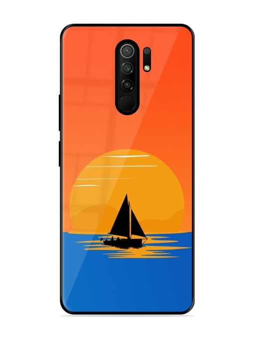 Sunset Sail Glossy Soft Edge Case for Poco M2 Reloaded Chachhi