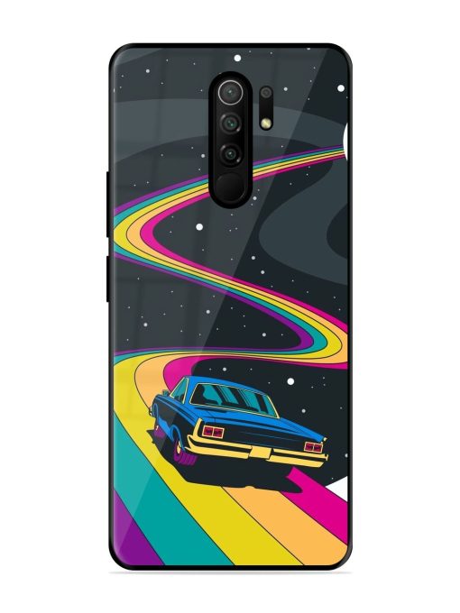 Rainbow Road Glossy Soft Edge Case for Poco M2 Reloaded