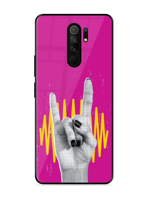 Rock Hand Glossy Soft Edge Case for Poco M2 Reloaded Chachhi