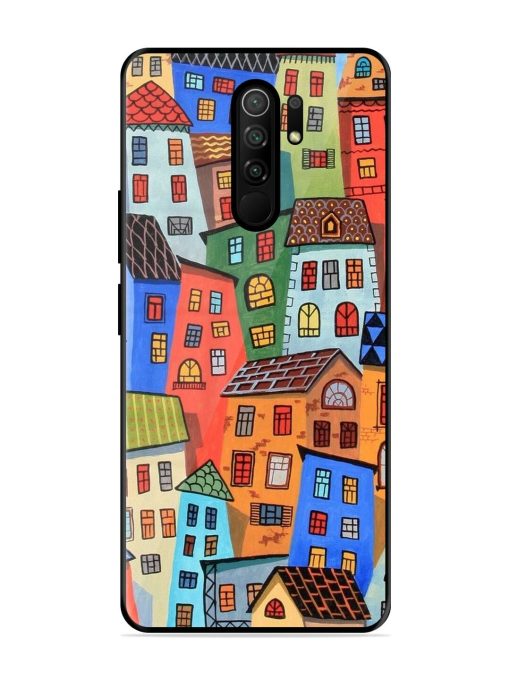 Rainbow House Glossy Soft Edge Case for Poco M2 Reloaded Chachhi