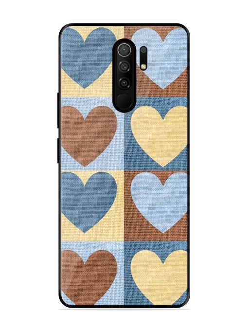 Hearts On Canvas Glossy Soft Edge Case for Poco M2 Reloaded Chachhi