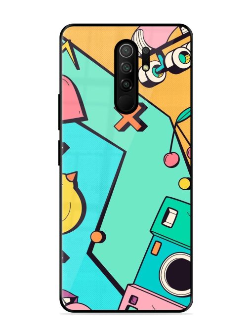 Retro Remix Glossy Soft Edge Case for Poco M2 Reloaded Chachhi