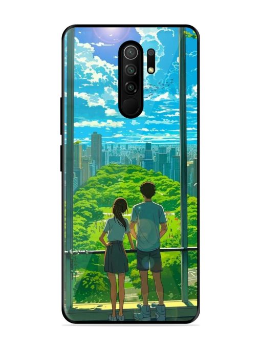 Cyberpunk Dreamscape Glossy Soft Edge Case for Poco M2 Reloaded Chachhi