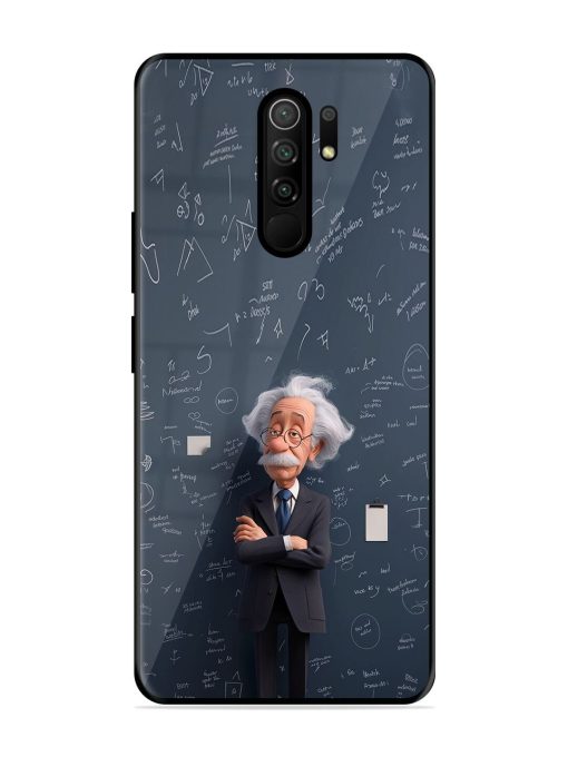 Albert Einstein Glossy Soft Edge Case for Poco M2 Reloaded Chachhi