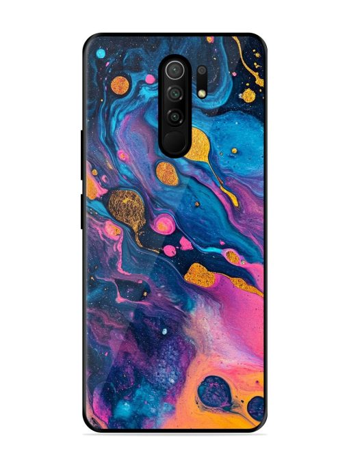 Cosmic Swirl Glossy Soft Edge Case for Poco M2 Reloaded Chachhi