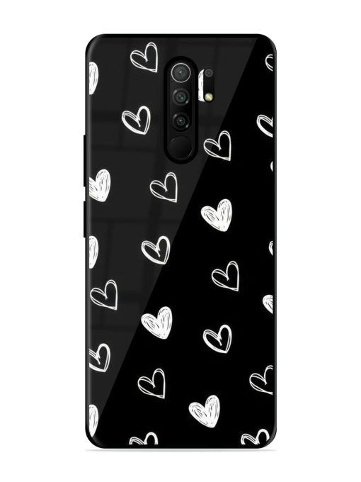 Scattered Hearts Glossy Soft Edge Case for Poco M2 Reloaded Chachhi