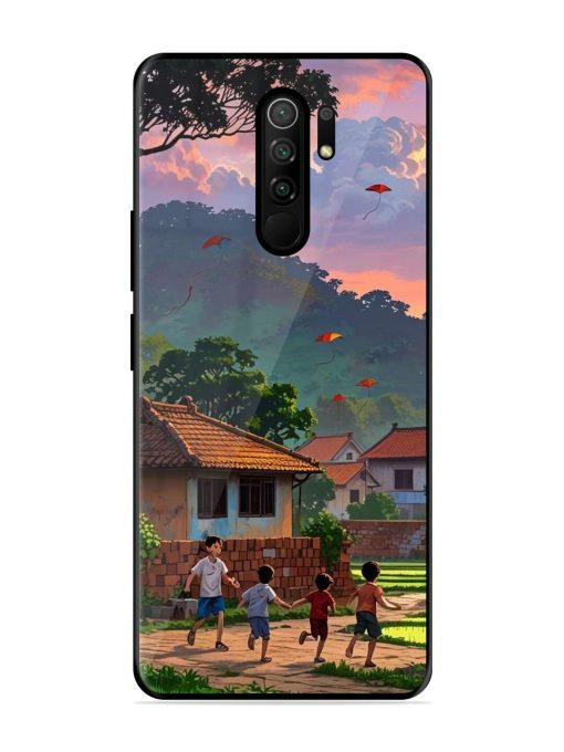 Sunset Play Glossy Soft Edge Case for Poco M2 Reloaded Chachhi