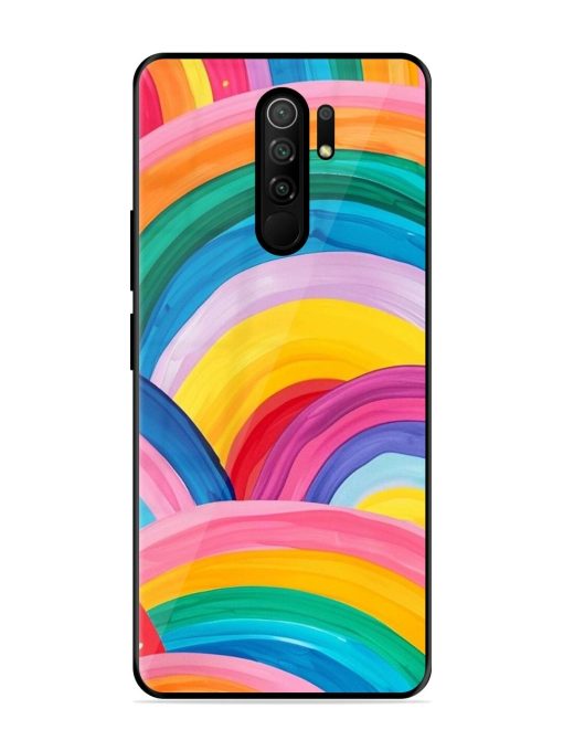 Rainbow Symphony Glossy Soft Edge Case for Poco M2 Reloaded Chachhi